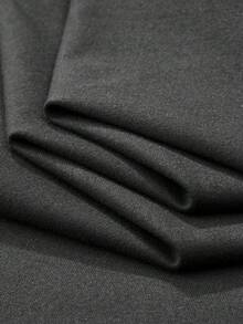 男士纯色休闲街头风格运动无袖T恤 - 深灰色 - 查看 10