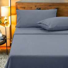 Cozy King Polar Fleece Sheet Set With 36cm Wall And King Pillowcases In Slate Color