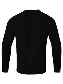 4PCS Men's Performance Long Sleeve T-Shirt - màu đen - Xem 5