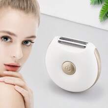 1 pieza Recargable Batería de 400mAh Removedor de vello eléctrico portátil de 3W para mujeres, Modelo RF-710 para eliminar vello corporal, facial y de las piernas, adecuado para viajes y exteriores
