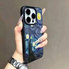 1 件 TPU 材质手机壳，带星夜油画艺术品图案，适用于 /Redmi 手机 - 黑色 - 查看 5