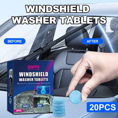 High-Efficiency Glass Cleaning Wipes - Quickly Removes Oil, Dust, Bug Residue And Bird Droppings, Restoring Glass Transparency. Suitable For Windshield, Side Windows, Rear View Mirrors