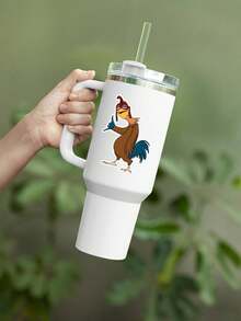 1 miếng dán hình gà trống hoạt hình vui nhộn bằng nhựa vinyl chống thấm nước, kích thước 3 inch, có thể tháo rời – Miếng dán hình gà sáng tạo ngoài trời cho máy tính xách tay, ốp điện thoại, sổ tay, bình nước, ván trượt, trang trí xe hơi và nhà cửa – Miếng dán thời trang, Miếng dán xinh xắn/"Nhãn dán hình động vật trang trại kỳ quặc"/Người đam mê chăn nuôi gia cầm/Người hâm mộ lối sống nông thôn/Thưởng thức Graffiti vui nhộn, Dùng cho đồ dùng học tập, Trở lại trường học - Nhiều màu - Xem 10