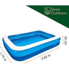 Jilong Giant Pool - rechteckiger Familien Pool, 262x175x50cm - Bildfarbe - Übersicht 2