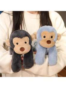 40 厘米/15.74 英寸污迹猴毛绒玩具，柔软蓬松的毛绒动物，可以躺下或坐着，INS 风格卧室装饰品，可机洗，特别的儿童生日礼物，母亲节礼物，派对礼物，万圣节，圣诞节，感恩节礼物