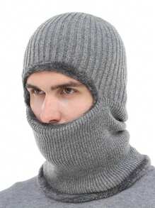 Cagoule de ski pour hommes, tricotée, coupe-vent, tour de cou et masque intégral Balaclava, 1 trou, masque de ski en polaire pour hommes femmes, écharpe de visage d'hiver