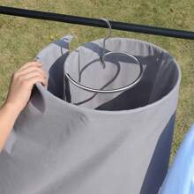 1 Pc Foldable Spiral Clothes Drying Rack, Bedsheet/Blanket Hanger, Creative Circular Clothesline Rack