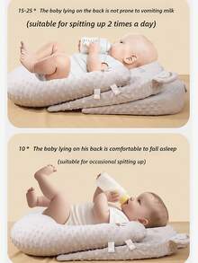 3 sztuki/zestaw noworodków w wieku 0-3 lat, poduszka anty-plucie mleka, oddychająca mata do spania dla niemowląt, zapobiegająca zakrztuszeniu się mlekiem (przed zakupem sprawdź odpowiedni rozmiar produktu) - Wielokolorowe - Zobacz 7