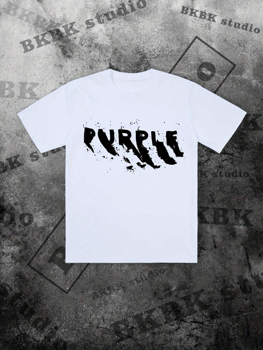 Men's Limited Edition Skull Print T-Shirt - 100% Cotton, Soft & Comfortable Casual Summer Tee, Perfect Gift For Halloween Or Casual Attire, Machine Washable, Round Neck, Geometric Pattern, Micro-Elastic Fabric - 白色 - 查看 1