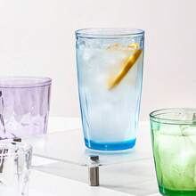 1pc 310ML/410ML Acrylic Multi-Color Dopamine Juice Cup, Beverage Cup, PC Material Household Plastic Cup, Cafe Large Capacity Water Cup, Diamond Pattern Highly Attractive Anti-Fall Anti-Hot, Stackable Outdoor Portable Set - Multicolor - View 11