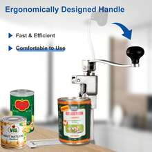 Commercial Can Opener Heavy Duty For 11100, Industrial Can Opener For 10 Cans, Manual Can Opener With Plated Steel Base Stainless Steel Blade For Cans Up To 11" Tall - Nhiều màu - Xem 8