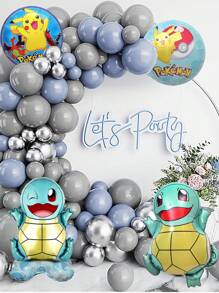 pokemon Pokemon Pikachu Arch Balloon Theme Set, Birthday Theme Balloon Set, Party Event Decoration, Wedding Birthday Decoration, Wedding Ceremony Decoration, Balloon Chain, Party Supplies, Party Balloons