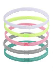 Multiple Use Thin Headbands For Women Men Elastic Stretchy Skinny Headbands Sports Hair Bands With Silicone For Woman Man Girls Boys Teen