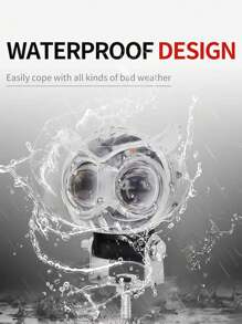 1 件装摩托车射灯 LED 白黄闪光七彩猫头鹰摩托车前灯雾灯通用改装灯