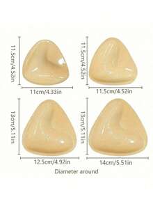 2/1Pair Double-Sided Sticky Bra Inserts,Snowy Sticky Bra Inserts,Sticky Bra Push Up, Self Adhesive Pads Ultra Instant Lift Bra, Push Up Bikini Pads For Sports Bra Swimsuit - Multicolor - View 5