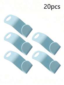 30 Pieces Of Mini Hangers Are Suitable For Wardrobe Connector Hooks, Stacked Plastic Wardrobe Coat Storage Racks, Thickened Plastic Connecting Buckle Hooks, Suitable For Various Types Of Hangers, Used For Wardrobe Organization, Connecting Hangers, Can Be Used In Stacks, Smooth Workmanship, New Material PP Material - White - View 10