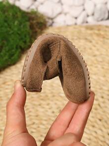 1 Pair Children Non-Slip Soft Bottom Closed Toe Flat Casual Shoes, Suitable For Spring And Summer Outdoor Wear - Brown - View 6