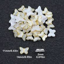 Suministros para hacer joyas con cuentas con estilo de mariposa para hacer collares, pulseras, llaveros, decoración de pasteles, estilo de verano
