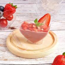 3 Oz Mini Dessert Cups With Spoons, Heart-Shaped Bowls, Perfect For Tasting Birthday Party Desserts, Parfait Cups, Wine Glasses, Reusable Fruit Ice Cream Pudding Appetizer Cups And Bowls.