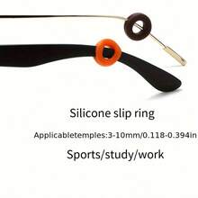 10 Stücke/20 Stücke hochwertiger Silikon Anti-Rutsch Brillenhalter, schwarze Silikon Anti-Rutsch Brillenmanschette, Brillenbügel-Fixierung, Anti-Verlust-Halterung, unisex Ohrbügel, Ohrkissen, bequemer Brillenschutz, süße Brille