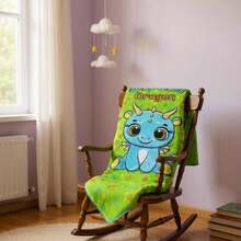 Suave Manta para bebe, diferentes diseños, colorido, manta de algodón medidas 110x75 cm , colores brillantes, hermosos diseños, calientita, bordada. - Azul - Ver 2