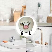 1pc Cute Cow Toilet Paper Holder, Animal Toilet Paper Rack - Bathroom Accessories, Suitable As Gift For Friends, Family, Holidays