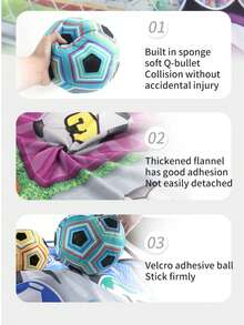 男孩和女孩玩具足球抛球游戏套装，儿童便携式足球套装，钩环足球不含 BPA，早教益智亲子互动游戏，户外/室内/后院/露营/派对游戏，3 岁以上儿童运动游戏礼物