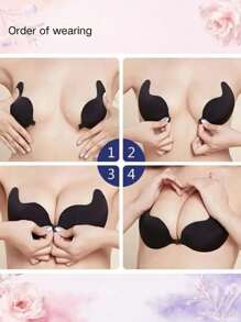 2 set/Reggiseno invisibile a spinta Mango, Reggiseno, Reggiseno adesivo a raccolta - Adatto per abiti da sposa, abiti da sera, top senza spalline, senza spalline, reggiseno adesivo - Tuta intera - Adatto per top senza spalline, abiti da sera, abiti attillati.