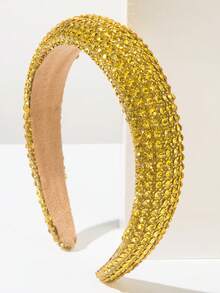 Thick Sponge Korean-Style Headband With Sizeable Rhinestone And Faux Pearl Decor, Suitable For Women And Women's Everyday Outings, Multi-Functional Hair Accessory For Washing Face Or Styling Hair , Hairband, Hair Hoop Headbands Head Accessories Beauty Home Hair Accessories - Multicolor - View 32