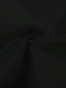 字母标语，罗纹棉质女式T恤，学院风春夏新款运动女装，垂坠时尚柔软透气女式短袖上衣 - 黑色 - 查看 4