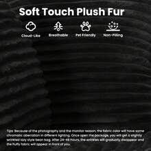 "133" Boneless Couch Sofa Set - U-Shaped 4-Piece Corduroy Couch With Chaise Lounge (Black) - No Assembly Required, 8 Throw Pillows Included - Oversized Living Room Seating - 黑色 - 查看 5