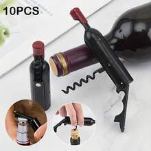10 件结婚礼物开瓶器磁铁适用于冰箱，可折叠开瓶器香槟开瓶器，可添加标签贴纸开瓶器用于婚礼回礼，派对礼物