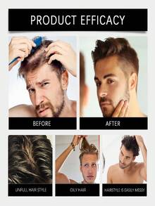 Styling Pomade - Natural Voluminous, Smooth, Glossy, Long-Lasting Matte Textured Hair Pomade. Grab And Go Styling, Natural Voluminous Hairstyle. Long-Lasting Shaping, Washes Off Easily