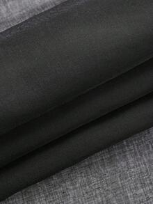 1 件薄纱窗帘布，索环薄纱窗帘，轻质薄纱窗帘，透明窗帘，家庭和办公室使用，纯色现代简约涤纶窗帘，漫射光，适用于卧室、客厅、阳台，带索环的防紫外线窗帘 - 黑色 - 查看 7