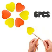 6-16pcs Silicone Heart-Shaped Knitting Needle Protectors, Knitting Accessories And Supplies For Beginners, DIY Crafts, Knitting And Crochet Tools, Needle Tip Covers In Lavender Purple, White, Grass Green, Cream, Rose Pink, Turquoise Blue - Multicolor - View 42