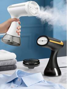 SEAGO Vaporizador de ropa portátil de 1500W, 1 ajuste de calor, temperatura de vapor de 130°C, capacidad del tanque de agua de 300ML, vaporizador de ropa de alta calidad, apto para viajes, uso doméstico, vuelta al colegio, artículos de viaje