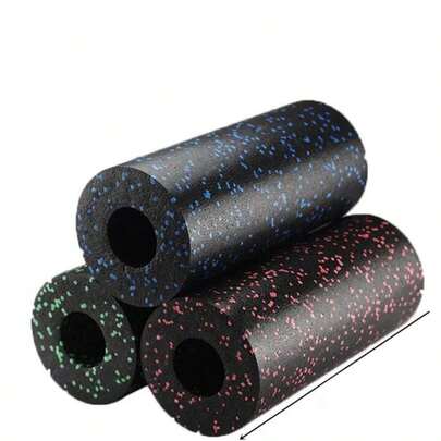 Mini skumrulle bärbar hemmamassageutrustning för fot- och muskelavslappning svart bärbar massageassistent (15 cm * 5 cm)