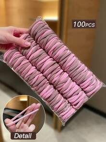 100/200/300/500 Stück einfache elastische Haargummis für Frauen, vielseitige Lässig Haaraccessoires für Pferdeschwanz, Zöpfe. Geeignet für den täglichen Gebrauch, alle Jahreszeiten, Schulmaterial, Frauenzubehör, Haarseil Kopfzubehör