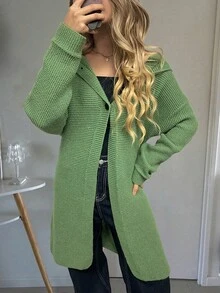 Fall And Winter Fashion Casual Hooded Sweater Loose Cardigan Sweater