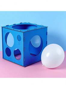 1 件木制 9 孔气球尺寸盒，可折叠气球测量工具，适用于气球拱门、气球柱、照片气球、派对气球、生日气球、生日装饰、美容院装饰、派对装饰 - 深粉紅色 - 查看 6