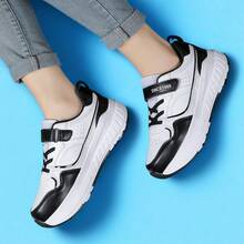 PHTEER Zapatos con ruedas de estilo callejero a la moda/Heelys, adecuados para adolescentes, jóvenes, hombres y mujeres, zapatos de patinaje con ruedas para deportes y uso en exteriores - Negro - Ver 3