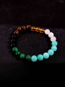 1 pieza Brazalete exclusivo de moda retro, creativo y de colores vivos para atraer dinero, adecuado para hombres en atuendos diarios, festivales y joyería de fiesta