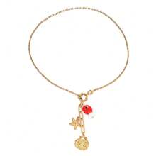 1/Pc Summer Sea Crab Conch Fish Statement Stainless Steel 18K Gold Plated Pendant Ocean Series Necklace For Women