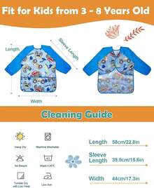 Aprons - สีน้ำเงิน+สีเหลือง - ดู 4