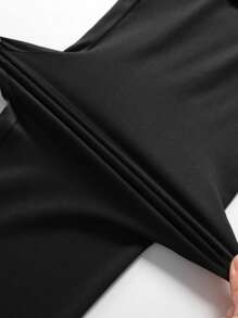 1 paio di pantaloni sportivi da uomo, in rete traspirante, con compressione ad alto supporto, che assorbono il sudore e hanno una tasca per il telefono, adatti per corsa all'aperto, esercizi sportivi, autunno