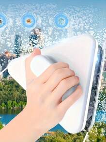 Magnetic Window Cleaning Tool, Double Sided Window Cleaner, Magnetic Window Cleaner For High Rise Buildings, Suitable For Glass Use, Car Glass Cleaning Tool Dual Sided Magnetic Window Cleaner, Single Pane Glass Cleaner For High Rise Buildings