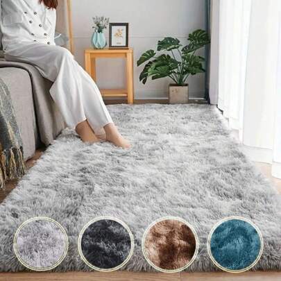 1 Set di tappeti per soggiorno e camera da letto, tappeti d'area, tappeti singoli soffici con effetto tie-dye, tappeti moderni morbidi e vellutati per la decorazione della stanza, tappeti soffici per dormitorio, bei regali per compleanni, lauree e rientro a scuola, decorazione per bagno e cucina