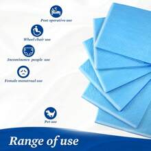 20 Count 1 Count Premium Tear-Resistant Disposable Bed Pads, Super Absorbent Underpads, Thickened Incontinence Pads For Adults, Also Suitable For The Elderly; Can Also Be Used As Pet Training Pads