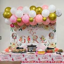 Juego de globos rosados – 12 pulgadas de metal, rosa claro y látex blanco, macarón pastel, decoración de fiesta para niñas y mujeres, cumpleaños, boda, baby shower, día de San Valentín kit de globos rosa metálico, rosa claro y blanco estilo macaron de 12", perfecto para decorar fiestas femeninas, baby showers, bodas y San Valentín con un toque dulce y delicado - Oro rosa - Ver 7