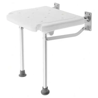For Wall Mount Bath Chair Shower Stool Folding Shower Seat Folding Shower Seat For Elderly, Pregnant Women, Disabled Maximum Load 100 Kg, Folding Shower Seat With Support Feet, Shower Seat